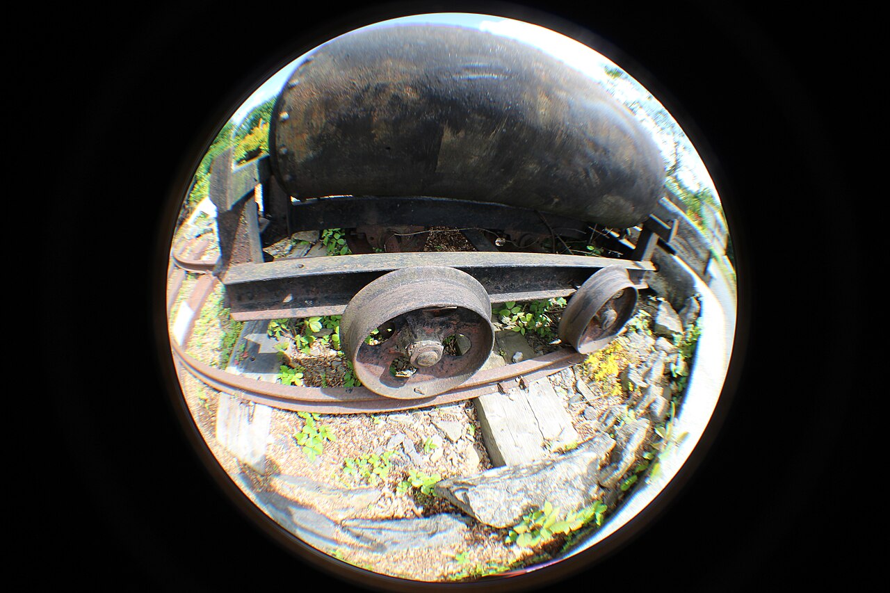 Photograph taken through a fisheye lens