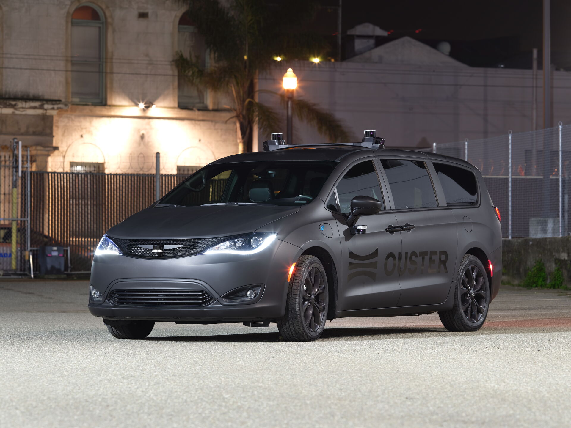 Chrysler Pacifica with Ouster lidars